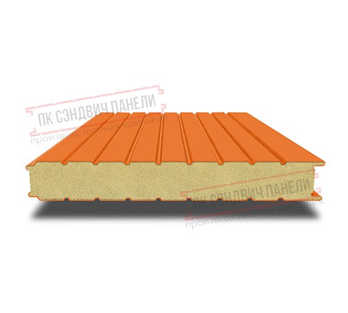 Сэндвич панели стеновые с пенополиуретаном, ширина 1200 мм, толщина 30 мм, 0.5/0.5, RAL2004