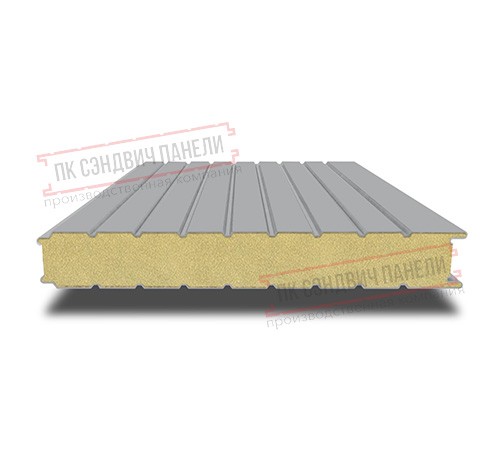 Сэндвич панели стеновые с пенополиизоциануратом, ширина 1200 мм, толщина 160 мм, 0.5/0.5, RAL7004