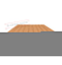 Сэндвич панели стеновые с пенополиизоциануратом, ширина 1200 мм, толщина 120 мм, 0.5/0.5, дуб