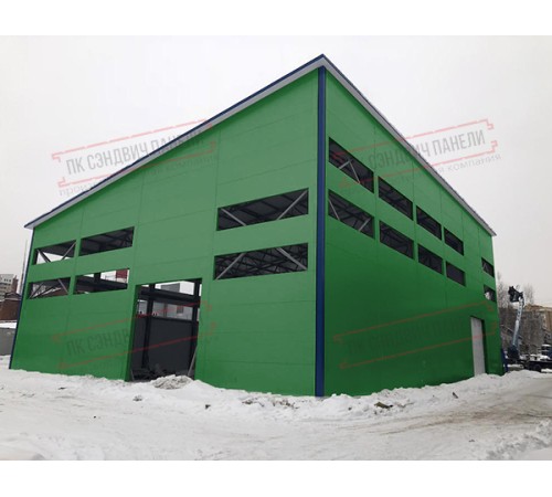 Сэндвич панели стеновые с пенополиизоциануратом, ширина 1200 мм, толщина 60 мм, 0.5/0.5, RAL6002