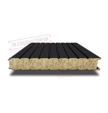 Сэндвич панели стеновые с минеральной ватой, ширина 1200 мм, толщина 50 мм, 0.5/0.5, RAL9005