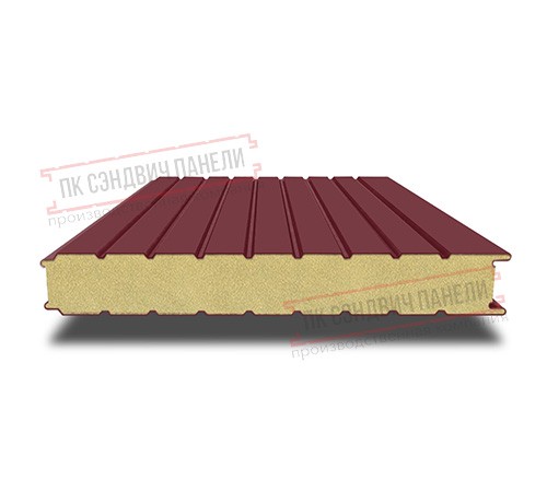 Сэндвич панели стеновые с пенополиуретаном, ширина 1000 мм, толщина 200 мм, 0.5/0.5, RAL3005