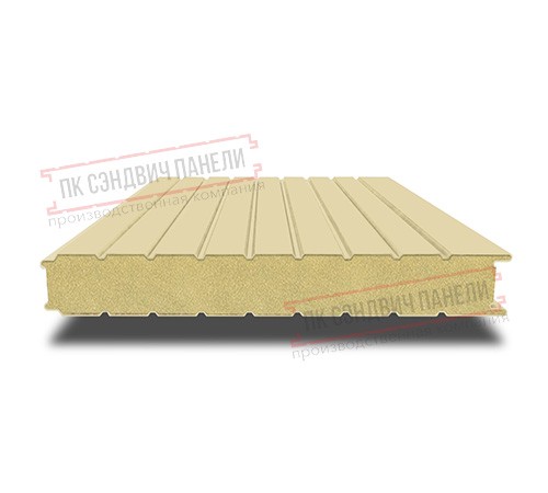 Сэндвич панели стеновые с пенополиизоциануратом, ширина 1200 мм, толщина 100 мм, 0.5/0.5, RAL1014