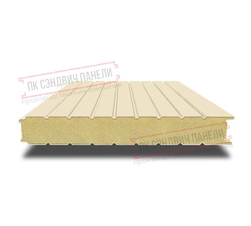 Сэндвич панели стеновые с пенополиизоциануратом, ширина 1000 мм, толщина 10 мм, 0.5/0.5, RAL1015