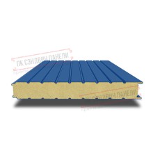 Сэндвич панели стеновые с пенополиизоциануратом, ширина 1000 мм, толщина 250 мм, 0.5/0.5, RAL5005