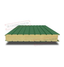 Сэндвич панели стеновые с пенополиизоциануратом, ширина 1000 мм, толщина 40 мм, 0.5/0.5, RAL6002