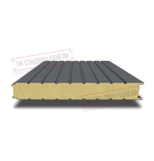 Сэндвич панели стеновые с пенополиуретаном, ширина 1000 мм, толщина 40 мм, 0.5/0.5, RAL7024