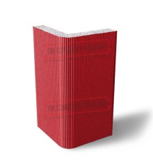 Угловая сэндвич-панель вертикальная из пенополистирола, 0.5/0.5, ширина 1200 мм, толщина 10 мм, RAL3020