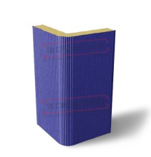 Угловая сэндвич-панель вертикальная из пенополиизоцианурата, 0.5/0.5, ширина 1000 мм, толщина 10 мм, RAL5002