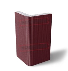 Угловая сэндвич-панель вертикальная из пенополистирола, 0.5/0.5, ширина 1200 мм, толщина 10 мм, RAL3005