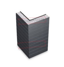 Горизонтальная угловая сэндвич-панель из пенополистирола, ширина 1200мм, толщина 250мм, 0.5/0.5, RAL7024