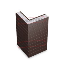 Горизонтальная угловая сэндвич-панель из пенополистирола, ширина 1200мм, толщина 250мм, 0.5/0.5, RAL8017