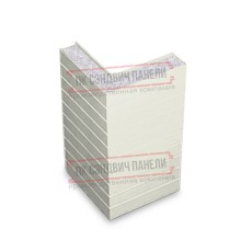Горизонтальная угловая сэндвич-панель из пенополистирола, ширина 1200мм, толщина 250мм, 0.5/0.5, RAL9003