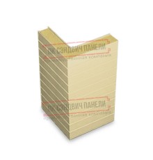 Горизонтальная угловая сэндвич-панель из пенополиуретана, ширина 1200мм, толщина 40мм, 0.5/0.5, RAL1014