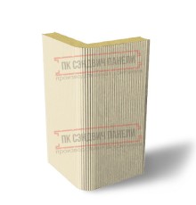 Угловая сэндвич-панель вертикальная из пенополиизоцианурата, 0.5/0.5, ширина 1000 мм, толщина 220 мм, RAL1015