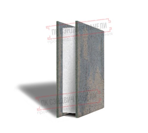 СИП-панель ФЛП ППС 3000 х 600 х 124 мм, цена за панель