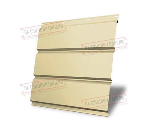 Софит металлический без перфорации 0,4 PE с пленкой RAL 1014 слоновая кость