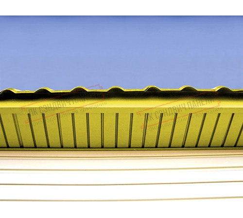 Софит металлический без перфорации 0,45 PE с пленкой RAL 1018 цинково-желтый
