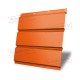 Софит металлический без перфорации 0,45 PE с пленкой RAL 2004 оранжевый