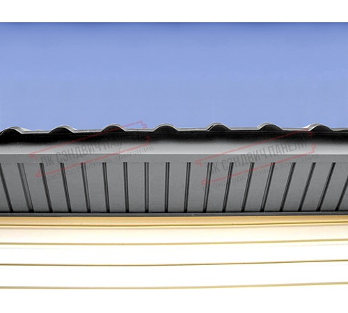 Софит металлический без перфорации 0,4 PE с пленкой RAL 7004 сигнальный серый