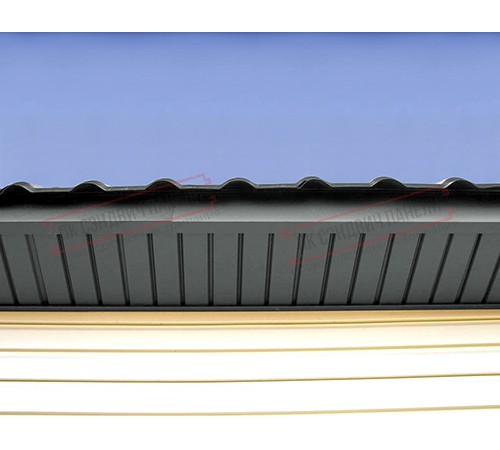 Софит металлический без перфорации 0,45 PE с пленкой RAL 7005 мышино-серый