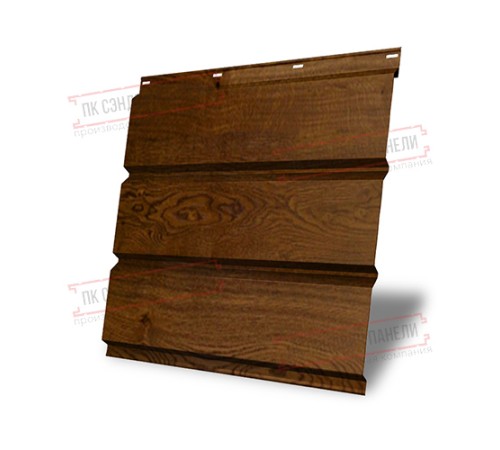Софит металлический без перфорации 0,45 Print Premium с пленкой Antique Wood