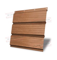 Софит металлический без перфорации 0,45 Print Elite с пленкой Honey Wood