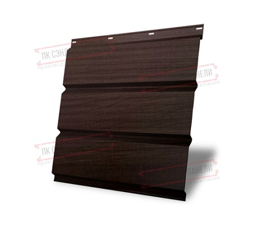 Софит металлический без перфорации 0,45 Print Elite с пленкой Nordic Wood