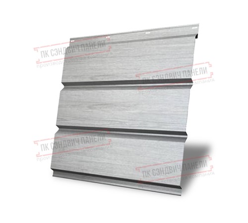 Софит металлический без перфорации 0,45 Print Elite с пленкой Snow Wood