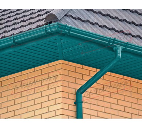 Софит металлический центральная перфорация 0,45 PE с пленкой RAL 5021 водная синь