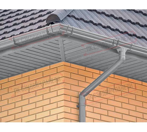 Софит металлический центральная перфорация 0,4 PE с пленкой RAL 7004 сигнальный серый