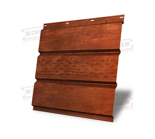 Софит металлический центральная перфорация 0,45 Print Elite с пленкой Cherry Wood