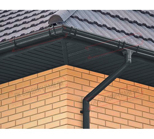 Софит металлический центральная перфорация 0,5 Satin с пленкой RAL 7016 антрацитово-серый