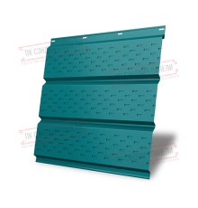 Софит металлический полная перфорация 0,45 PE с пленкой RAL 5021 водная синь