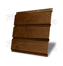 Софит металлический полная перфорация 0,45 Print Premium с пленкой Antique Wood