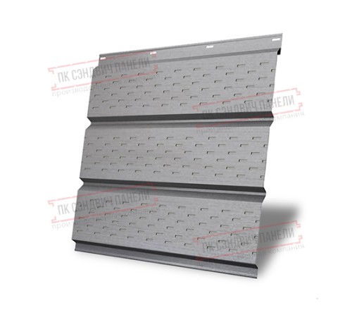 Софит металлический полная перфорация 0,45 Print Elite с пленкой Milky Wood