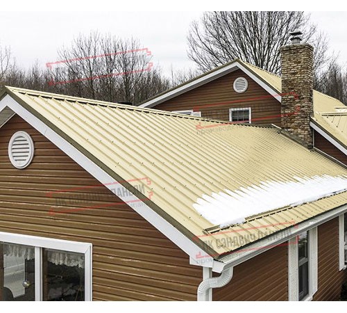 Профнастил ST-15-1175-0.5 Полиэстер RAL 1014