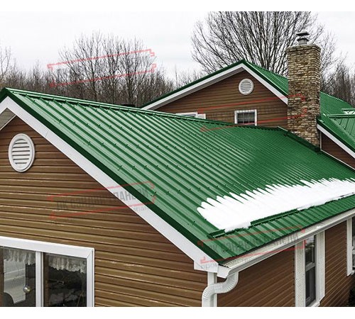 Профнастил ST-15-1175-0.5 Полиэстер RAL 6002