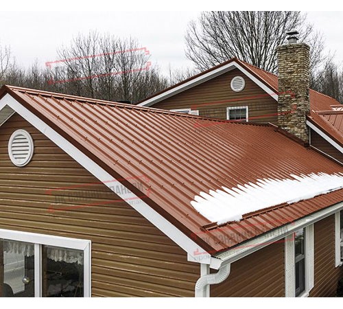 Профнастил ST-15-1175-0.5 Полиэстер RAL 8004