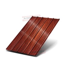 Профнастил ST-15-1175-0.5 Полиэстер Принтек Вишня