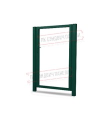 Калитка Жалюзи 1,68х1 RAL 6005 без заполнения