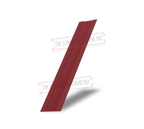 Крепежная планка жалюзи Milan,Tokyo 0,45 PE с пленкой RAL 3011 коричнево-красный