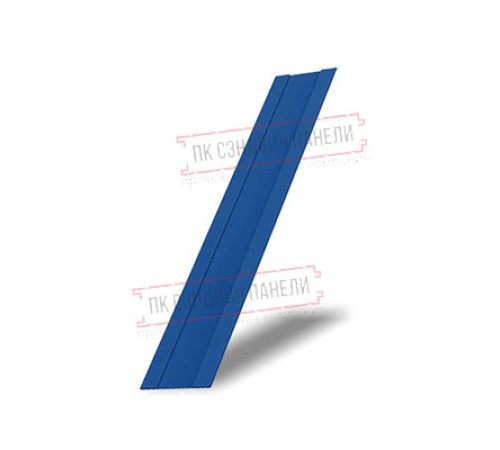 Крепежная планка жалюзи Milan,Tokyo 0,5 Satin с пленкой RAL 5005 сигнальный синий