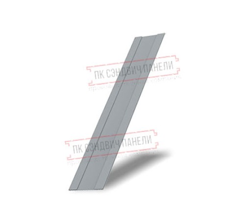 Крепежная планка жалюзи Milan,Tokyo 0,5 GreenCoat Pural BT, matt RAL 7040 серое окно