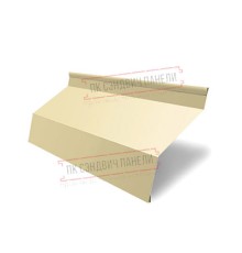 Ламель жалюзи Milan 0,45 PE с пленкой RAL 1014 слоновая кость