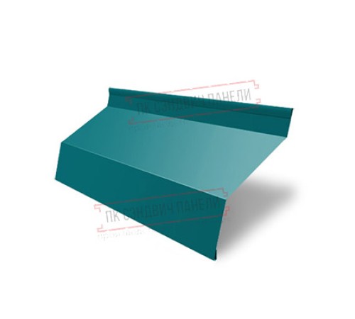 Ламель жалюзи Milan 0,45 PE с пленкой RAL 5021 водная синь