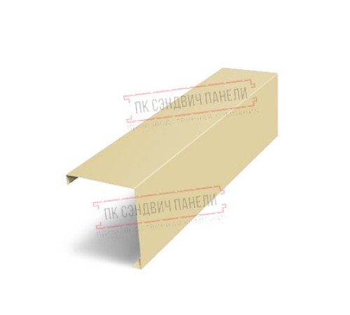 Декоративная накладка на столб угловая жалюзи Milan,Tokyo 0,45 PE с пленкой RAL 1014 слоновая кость