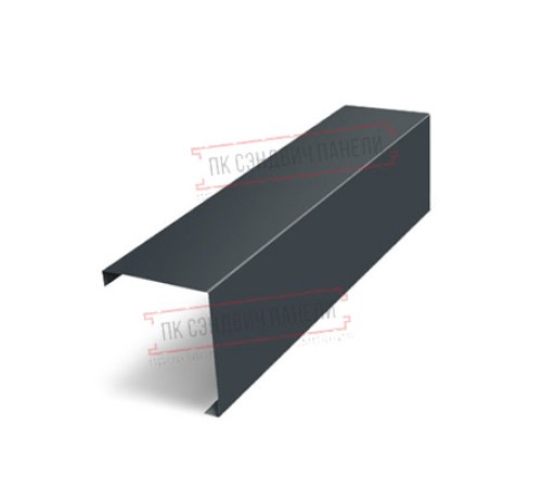 Декоративная накладка на столб жалюзи Milan,Tokyo 0,5 Satin Мatt RAL 7016 антрацитово-серый