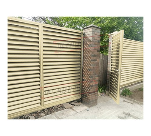 Нащельник (для калиток и ворот) 25х35 жалюзи Milan, Tokyo, Palermo 0,45 PE с пленкой RAL 1014 слоновая кость (L1,68)