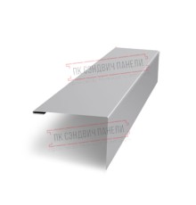 Нащельник (для калиток и ворот) 25х35 жалюзи Milan, Tokyo, Palermo 0,45 Print Elite Milky wood (L1,68)